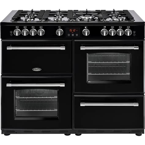 belling farmhouse 110gt black 110cm gas range cooker